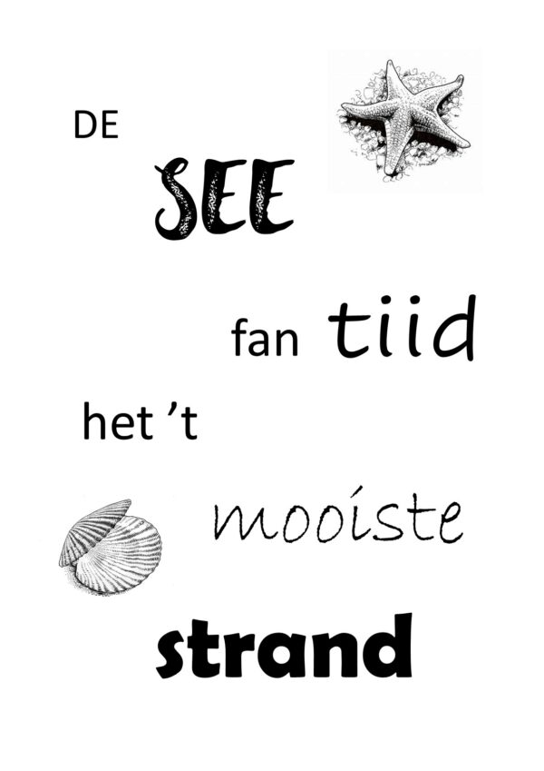 De see fan tiid het 't mooiste strand