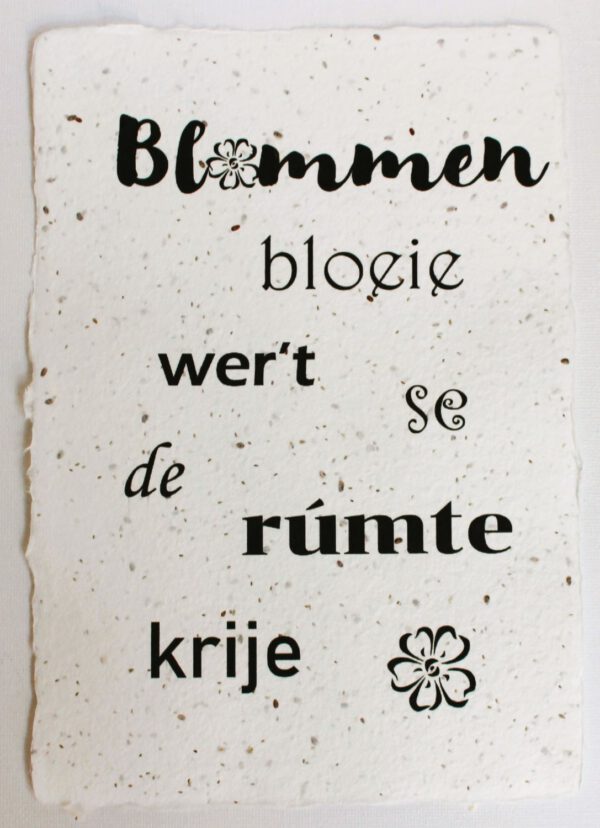 Groeikaart Blommen bloeie...