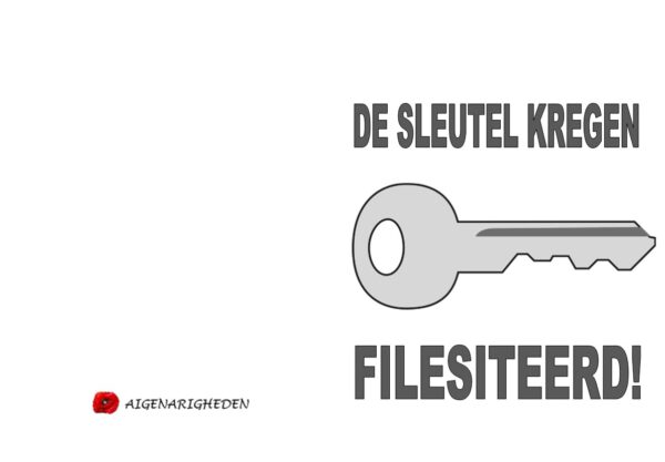 De sleutel kregen Filesiteerd!